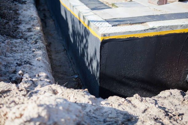 Residential Interior Drainage System installation at a Kansas, AL home by SJ Waterproofing Pros